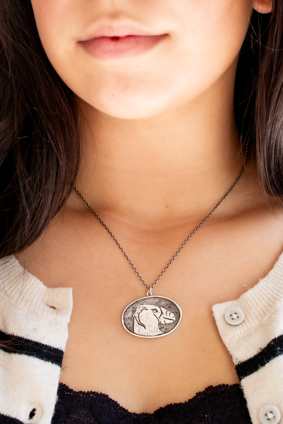 Tufted Puffin Hand Carved Charm Necklace