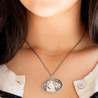 Tufted Puffin Hand Carved Charm Necklace