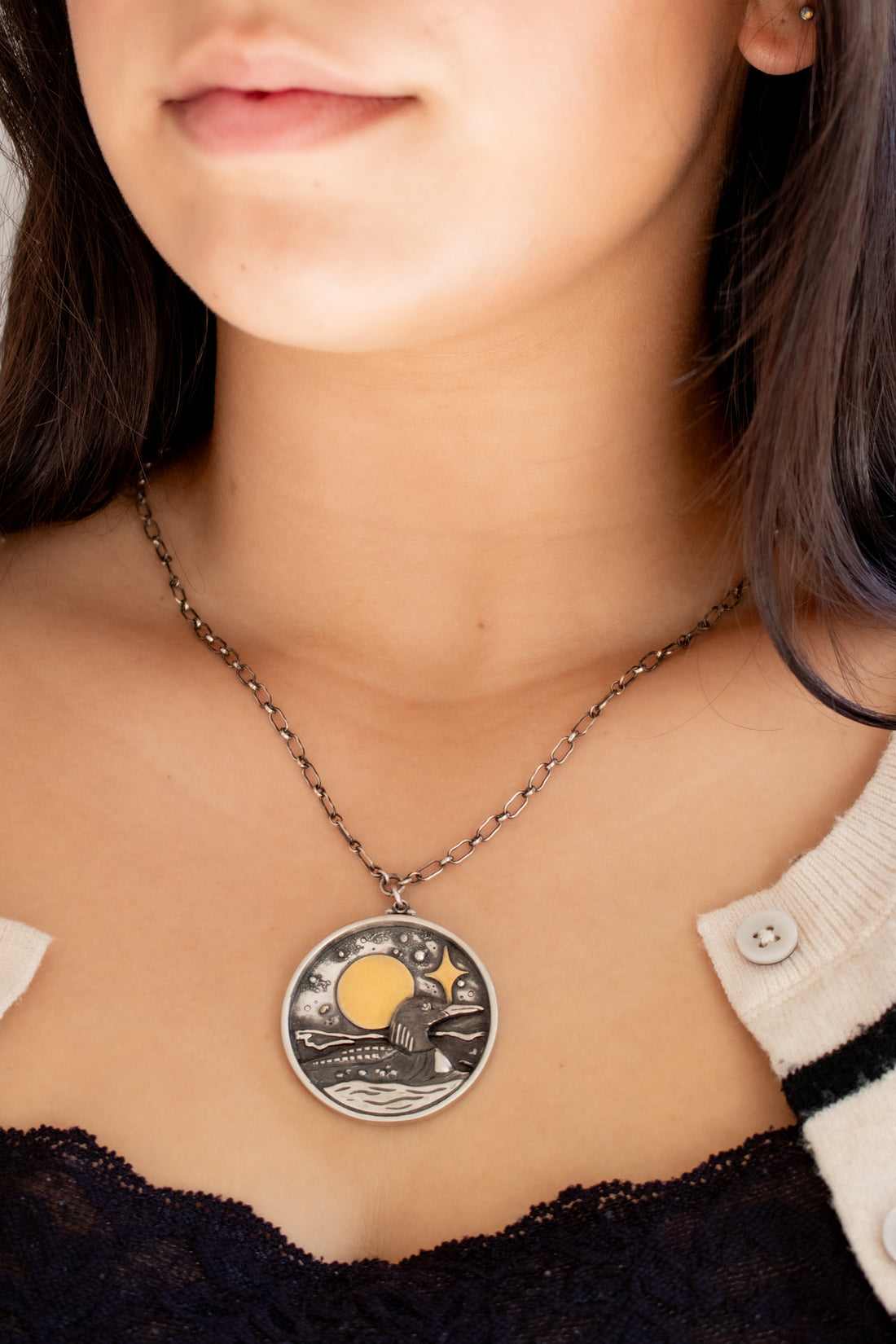 Loon Hand Carved Necklace