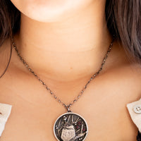Chickadee Hand Carved Necklace