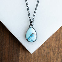 Golden Hills Turquoise Teardrop Necklace