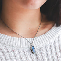 Labradorite Slim 14k Necklace