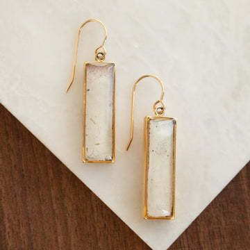 Diana Gold Bar Drop Earrings