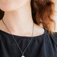 Petrified Cholla Wood Rounded Triangle Necklace