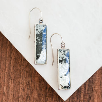 Diana Silver Bar Drop Earrings no. 2