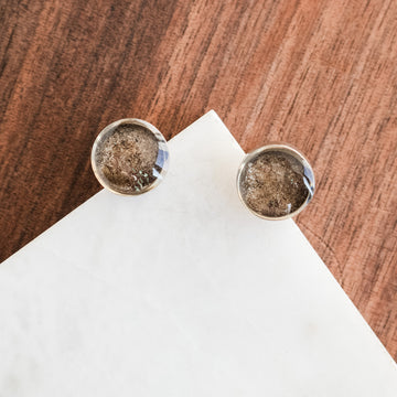 Brittany Silver Round Studs no.4