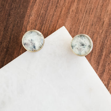 Brittany Silver Round Studs no.1