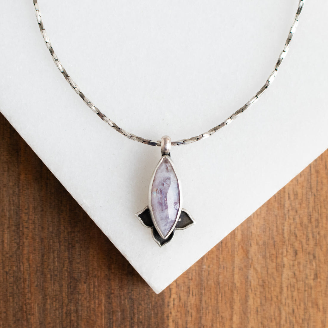 Rainbow Moonstone Meraki Necklace no. 2