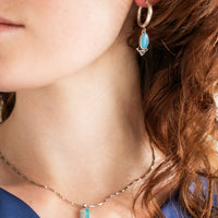 Australian Opal Meraki Hoop Earrings no. 1