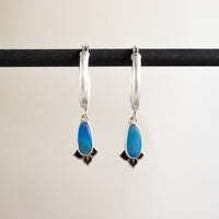 Australian Opal Meraki Hoop Earrings no. 2