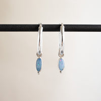 Australian Opal Everyday Hoop Earrings no. 1