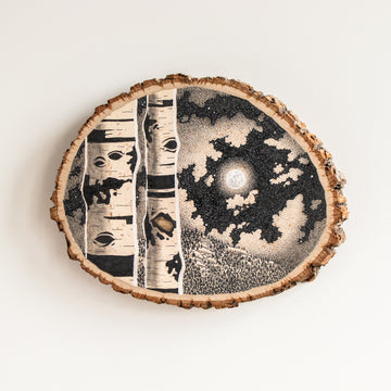 A Break in the Clouds | Drawing on Wood