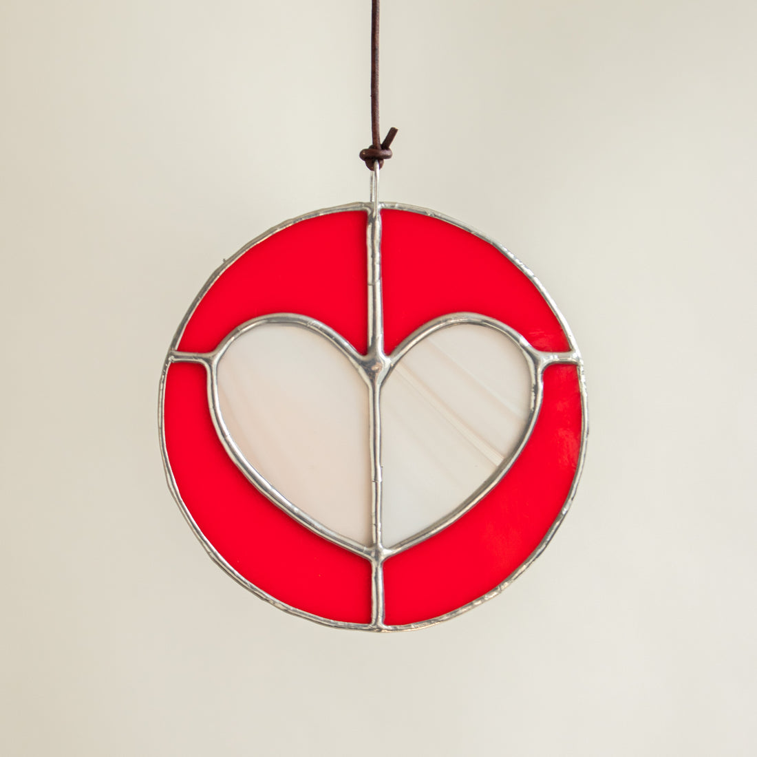 Heart Stained Glass Wall Hanging
