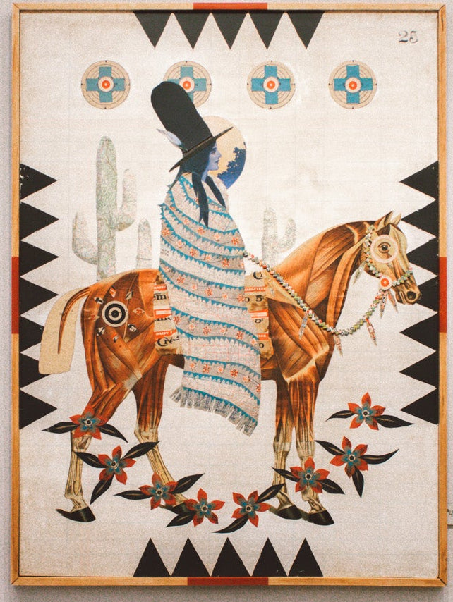 Horseback Rider Collage | 44x60