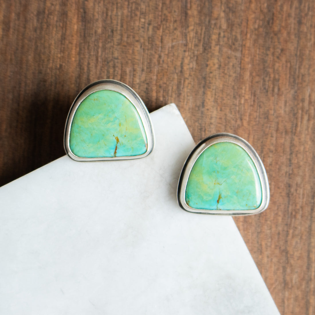 Royston Turquoise Arch Stud Earrings
