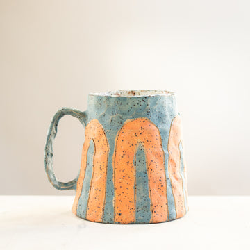 Arches Mug | Slate/Peach