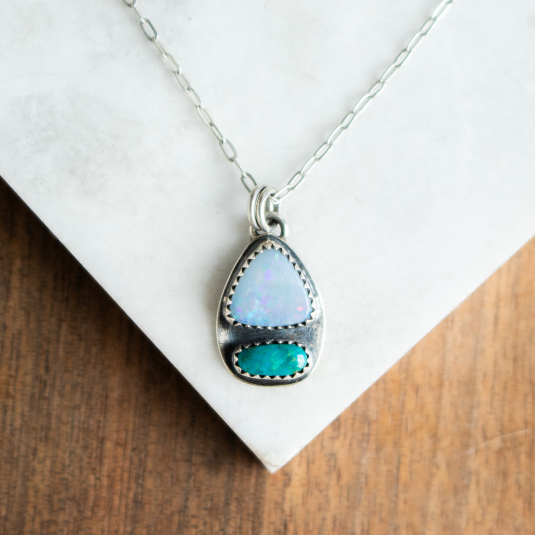 Opal & Turquoise Duo Necklace
