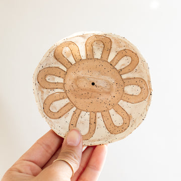 Arches Incense Tray | Slate/Peach