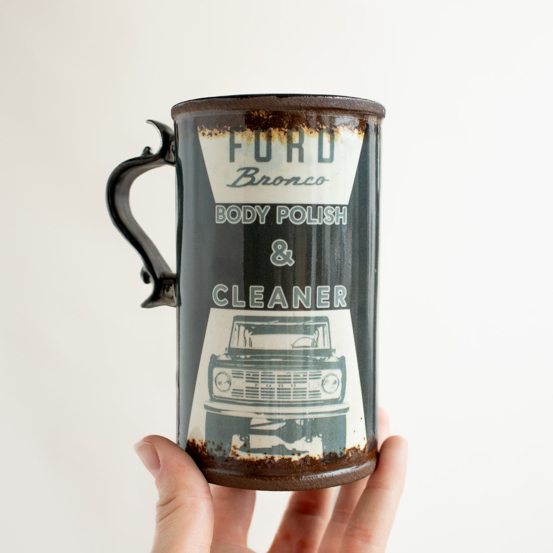 Ford Bronco Body Polish 12oz Mug | Black