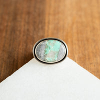 Size 7.75 | Lucin Variscite Oval Ring