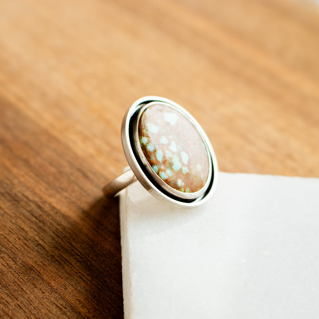 Size 8.5 | #8 Turquoise Large Oval Ring