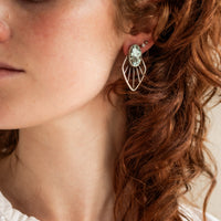 #8 Turquoise Radiate Stud Earrings 2