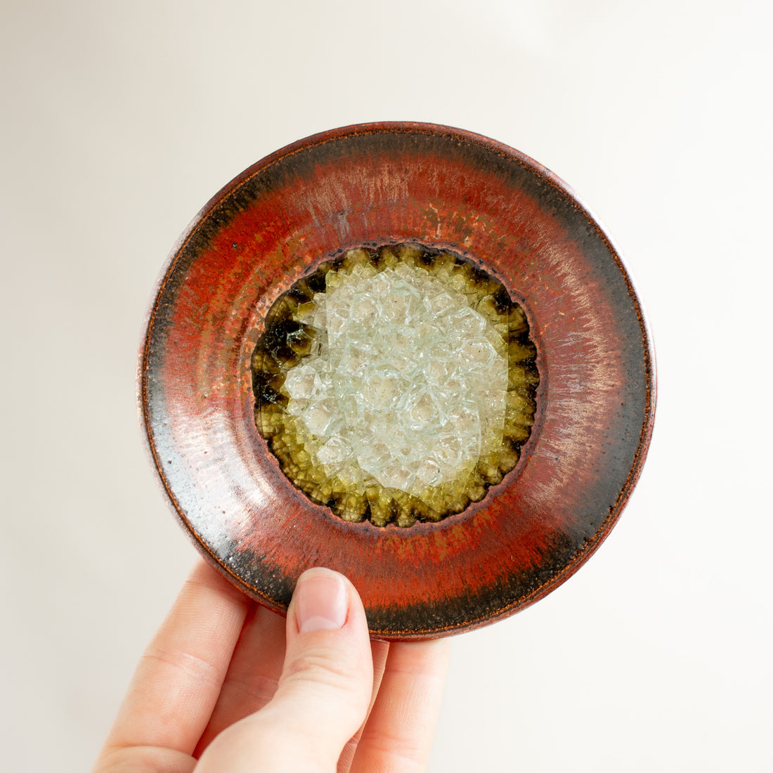Ceramic & Glass Trinket Dish | Ancient Copper