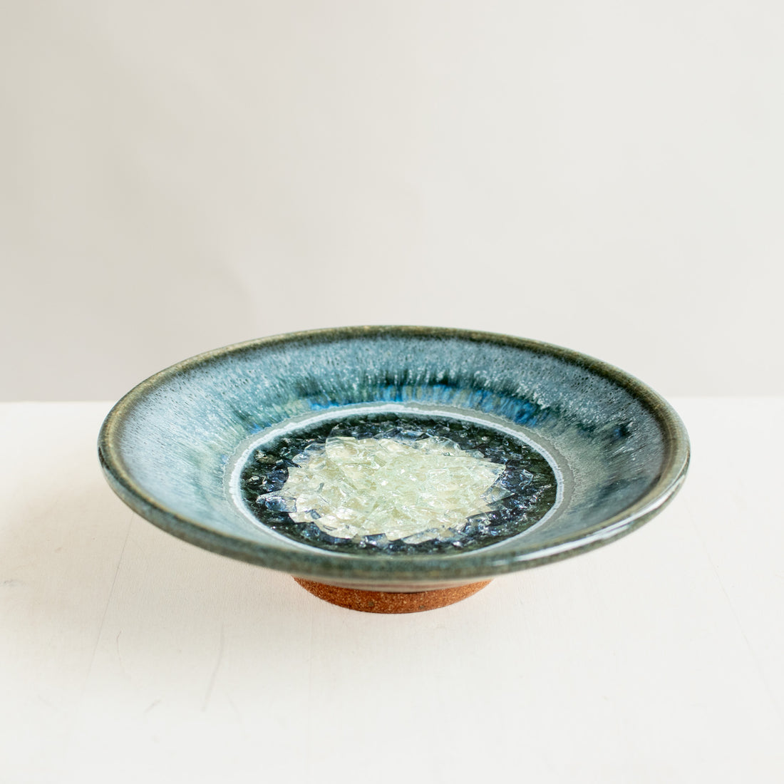 Ceramic & Glass Trinket Dish | Lakeshore Grey