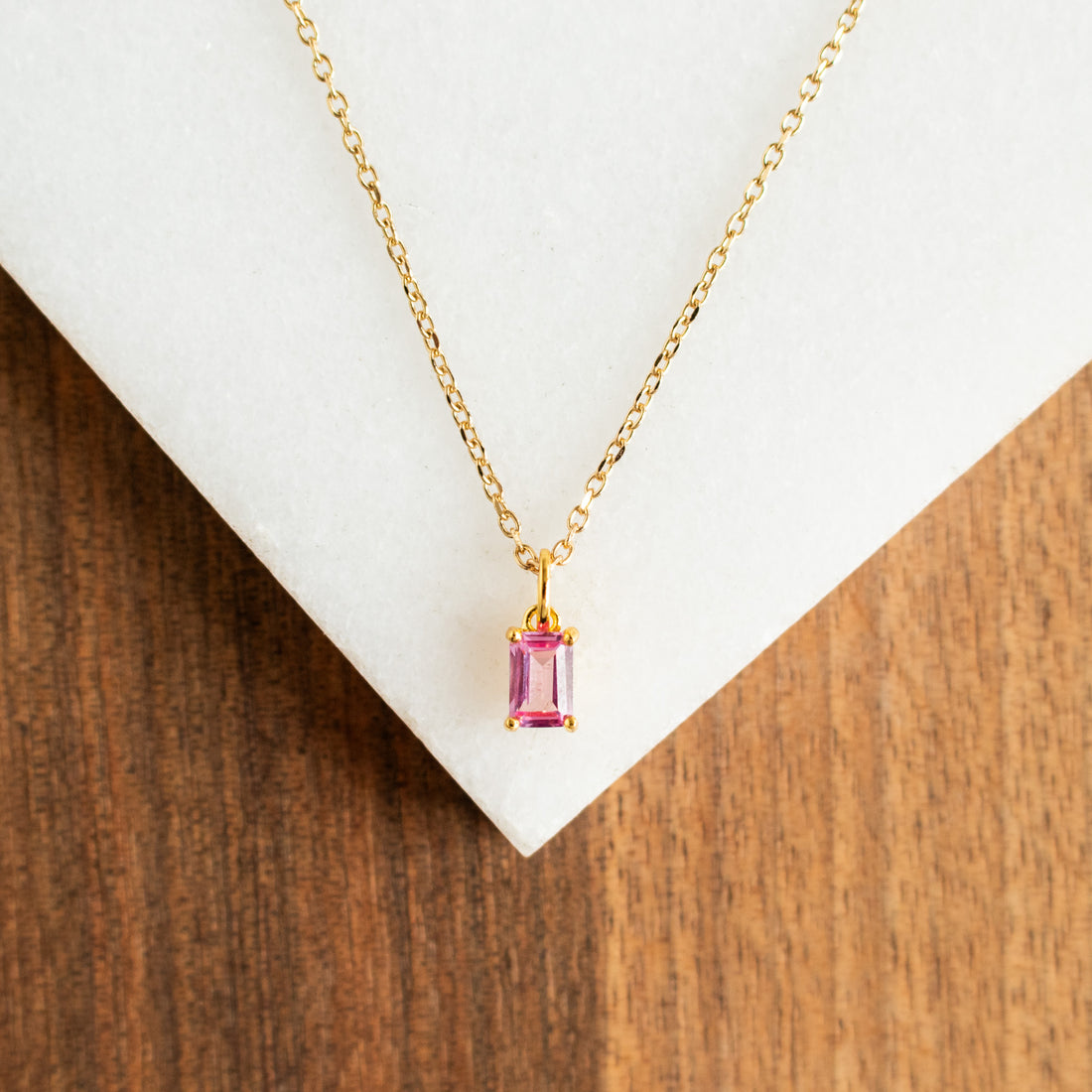 October Tourmaline Necklace