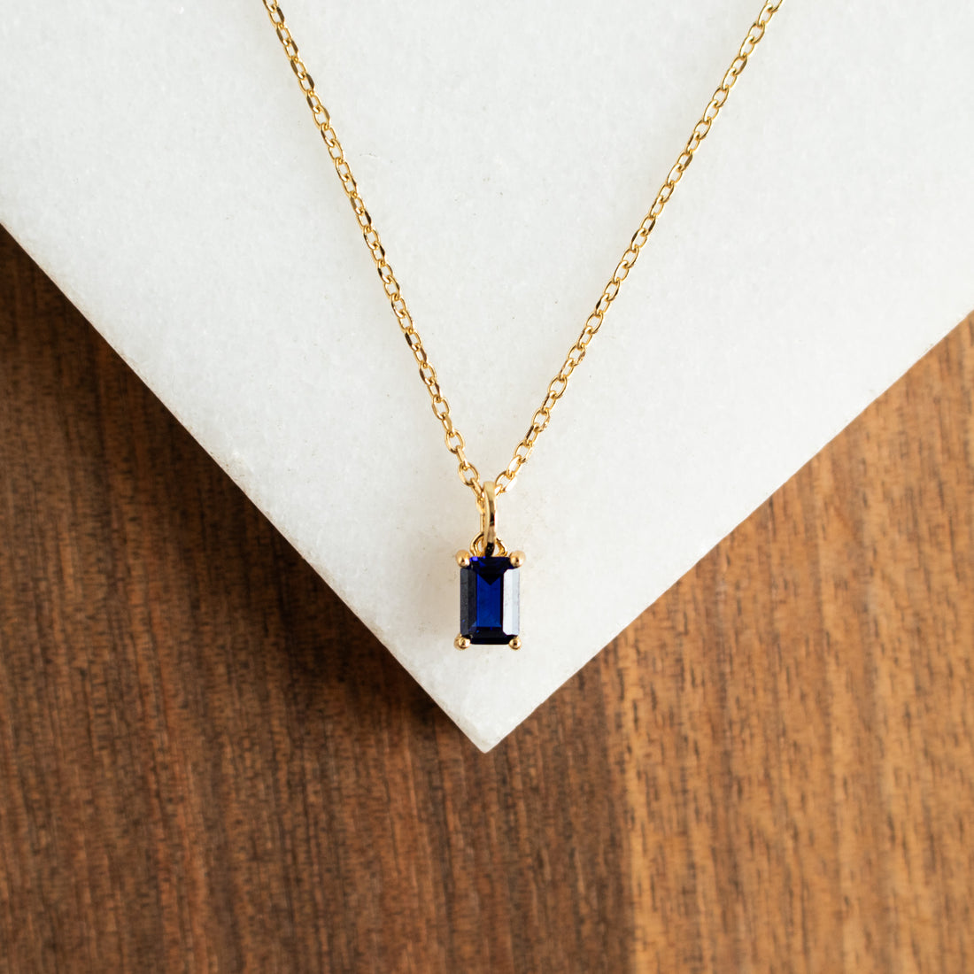 September Sapphire Necklace