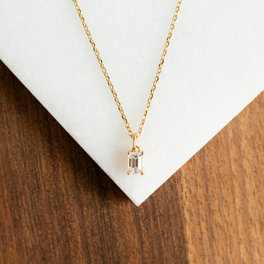 April Moissanite Necklace