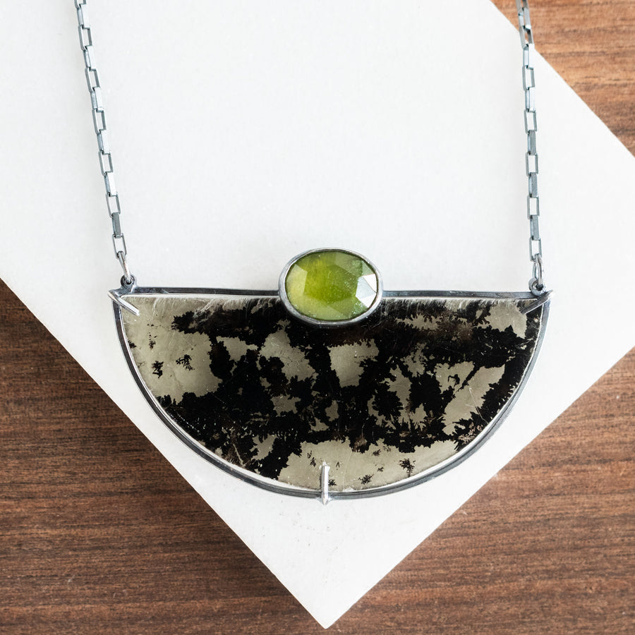 Mica & Vesuvianite Necklace