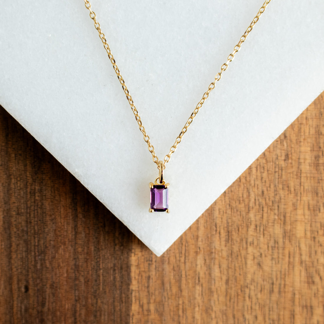 February Amethyst Necklace