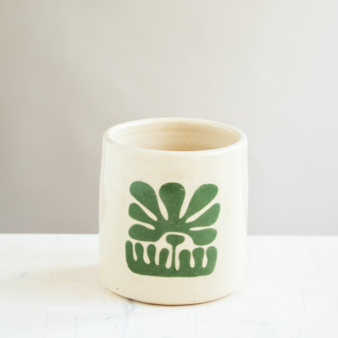 Tumbler Small | Green Flower