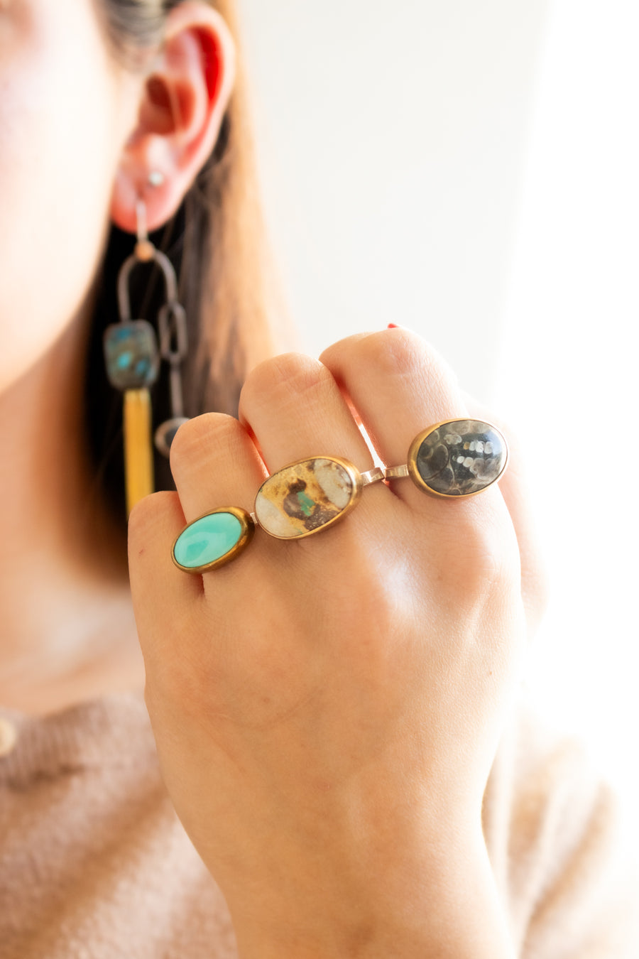 Size 9.5 | Turritella Fossil Ring