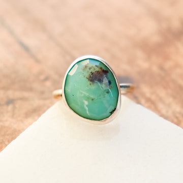 Size 8-8.5 | Chrysoprase Ring