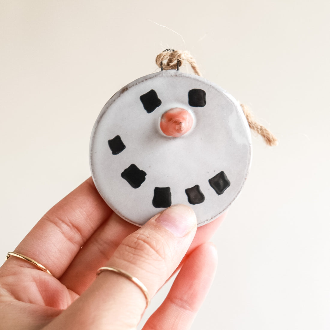 Snowman Face Ornament