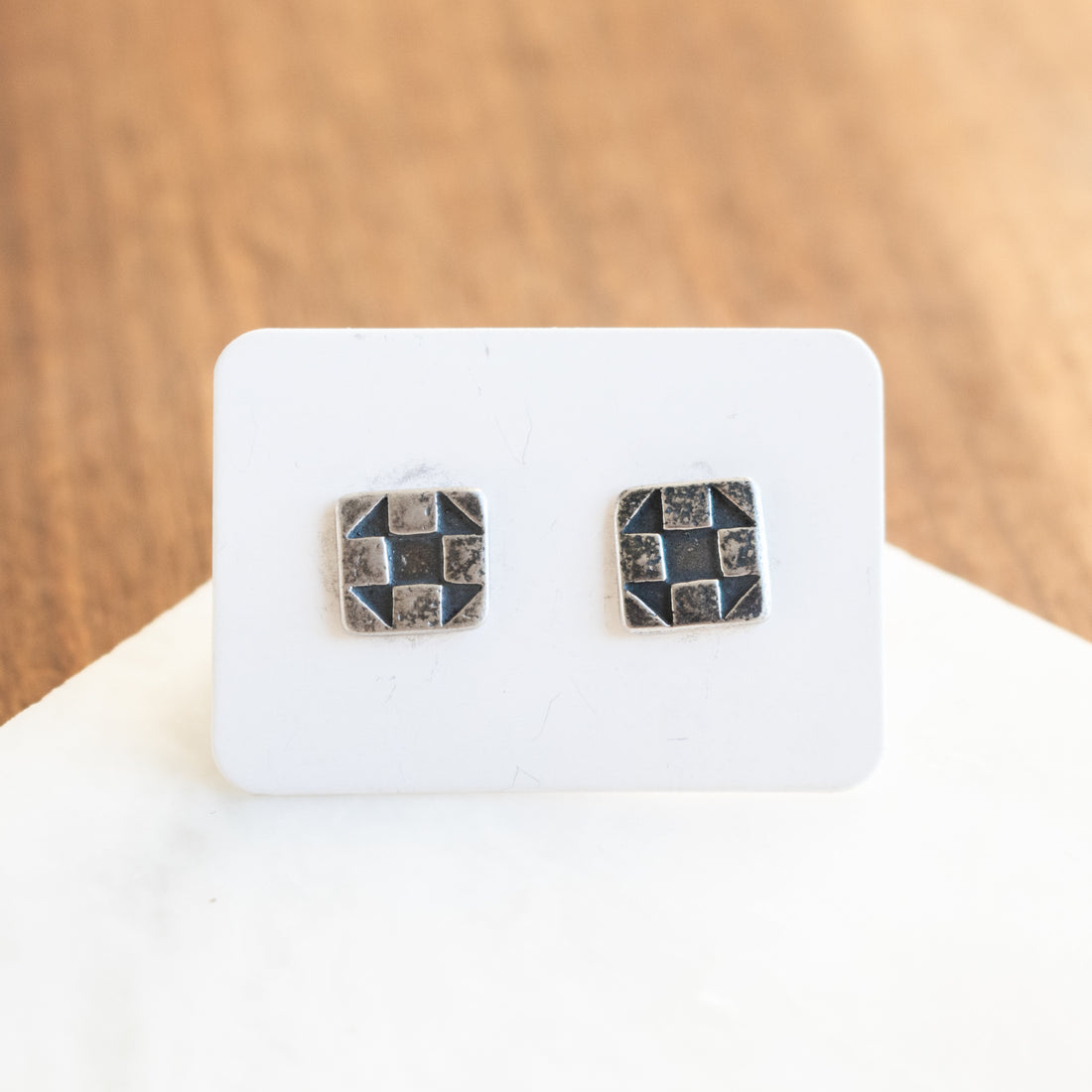 Quilt Block Stud Earrings s no.1