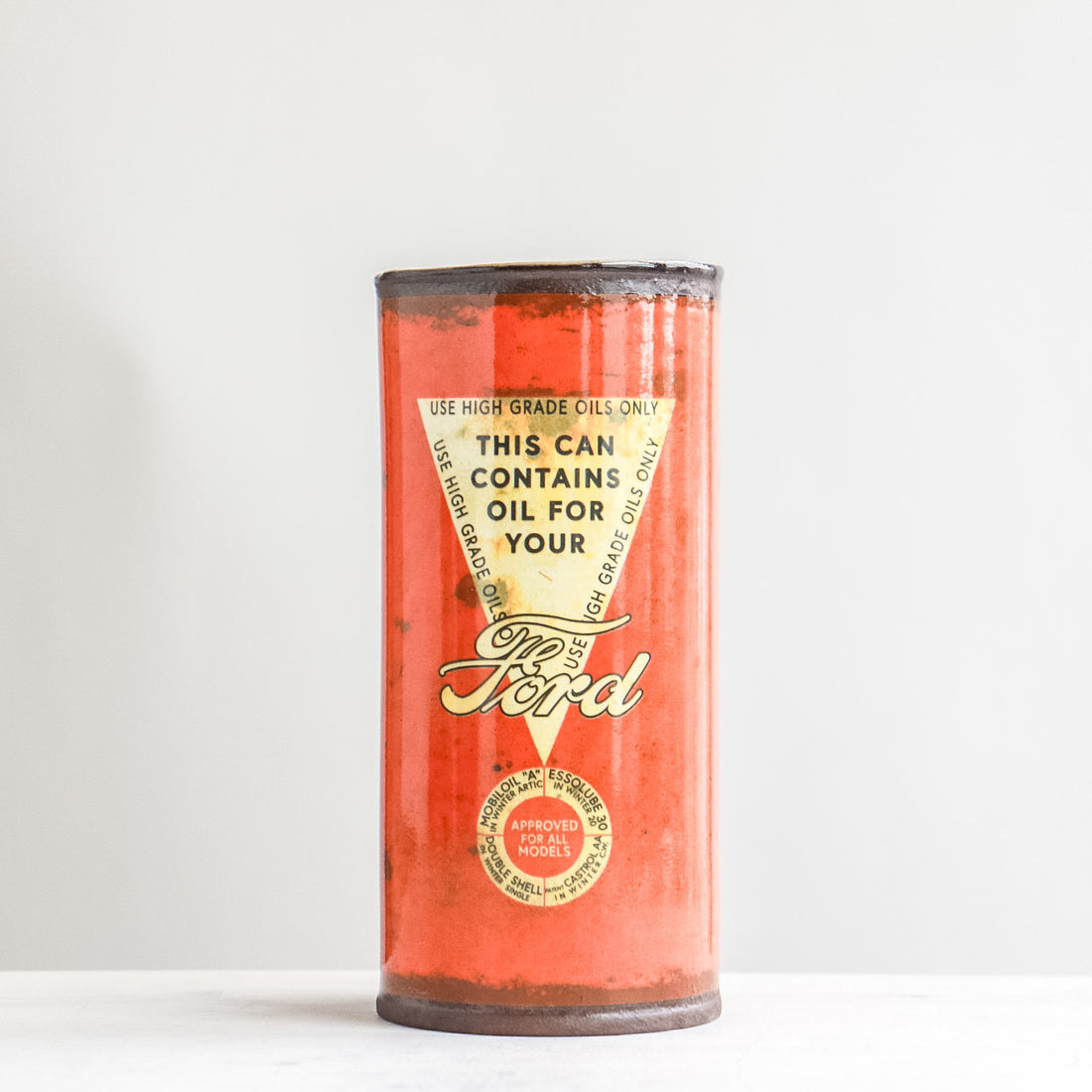 Ford Oil Can 16oz Tumbler | Red