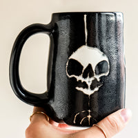 Triple Skull Black Mug 5