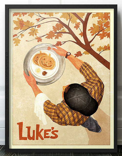 Luke's Diner Autumn Poster | 8x10
