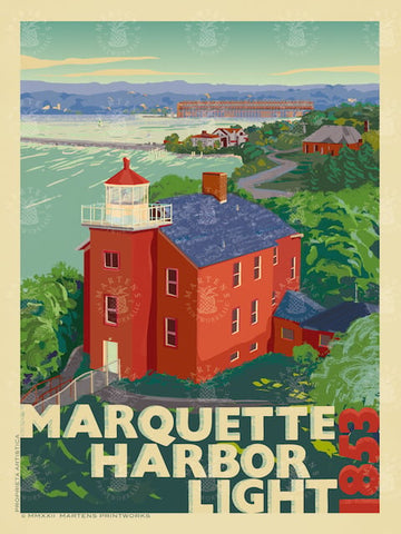 Marquette Harbor Light Print | 11x14