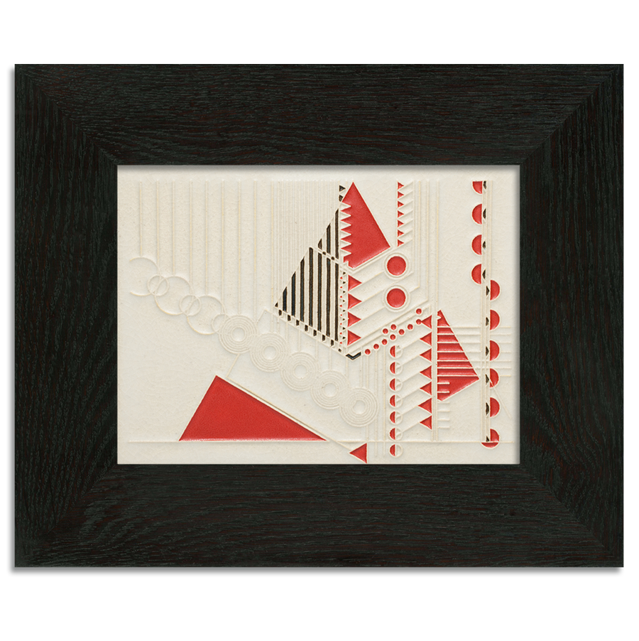 Motawi Taliesin Tree in Red - 6x8