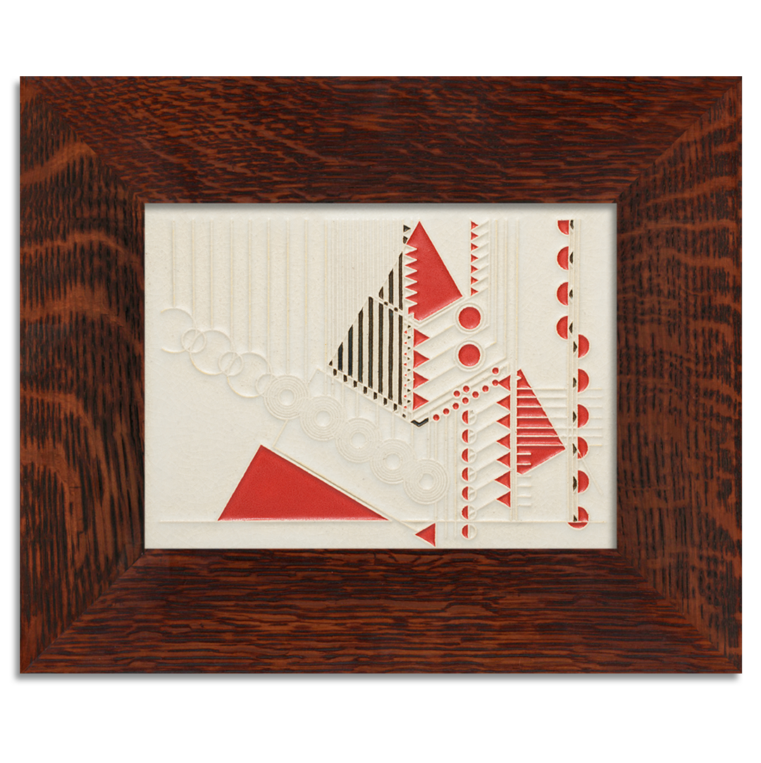 Motawi Taliesin Tree in Red - 6x8