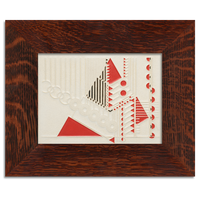 Motawi Taliesin Tree in Red - 6x8