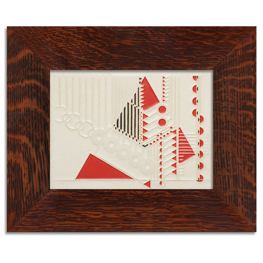 Motawi Taliesin Tree in Red - 6x8