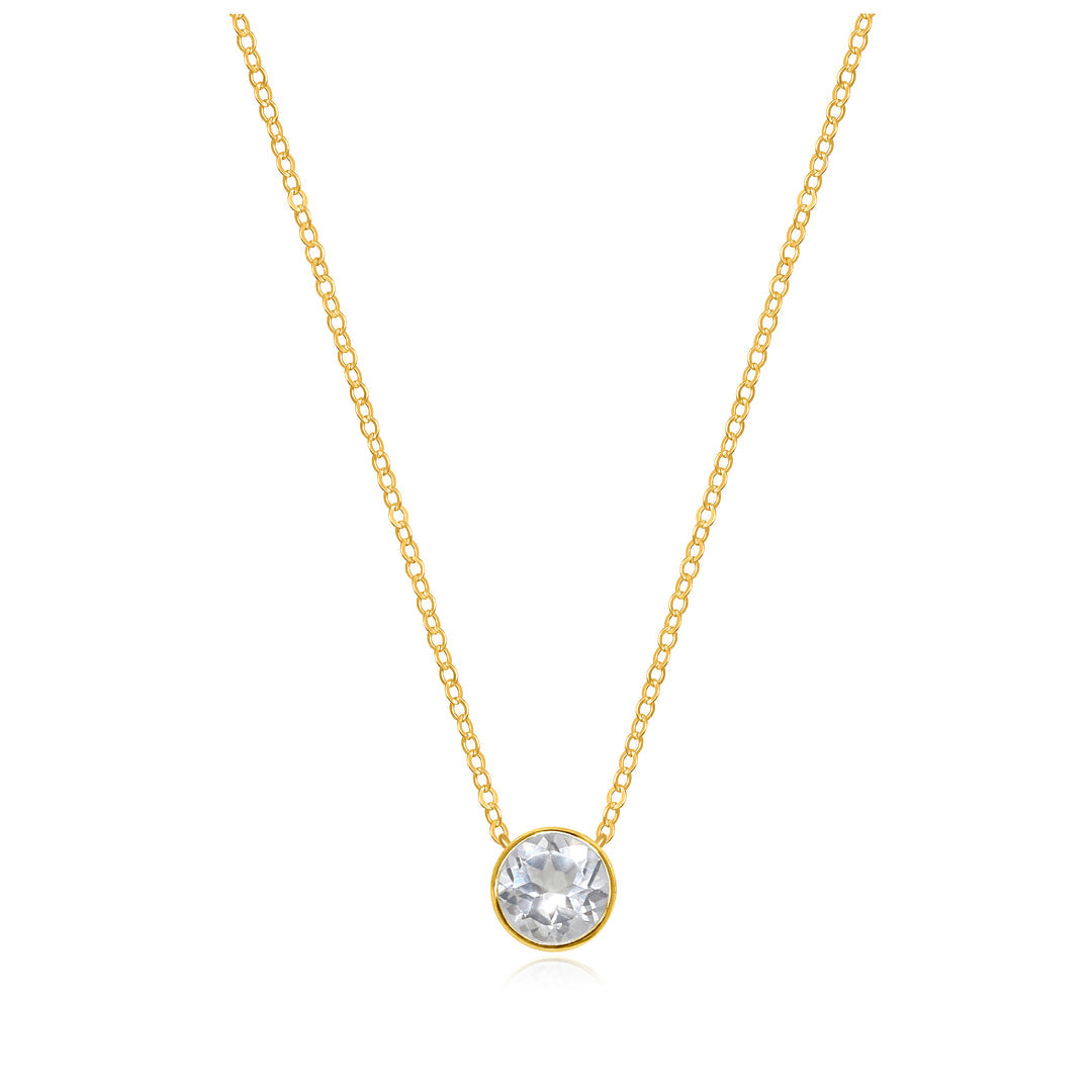 April White Topaz Necklace