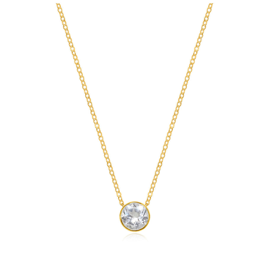 April White Topaz Necklace