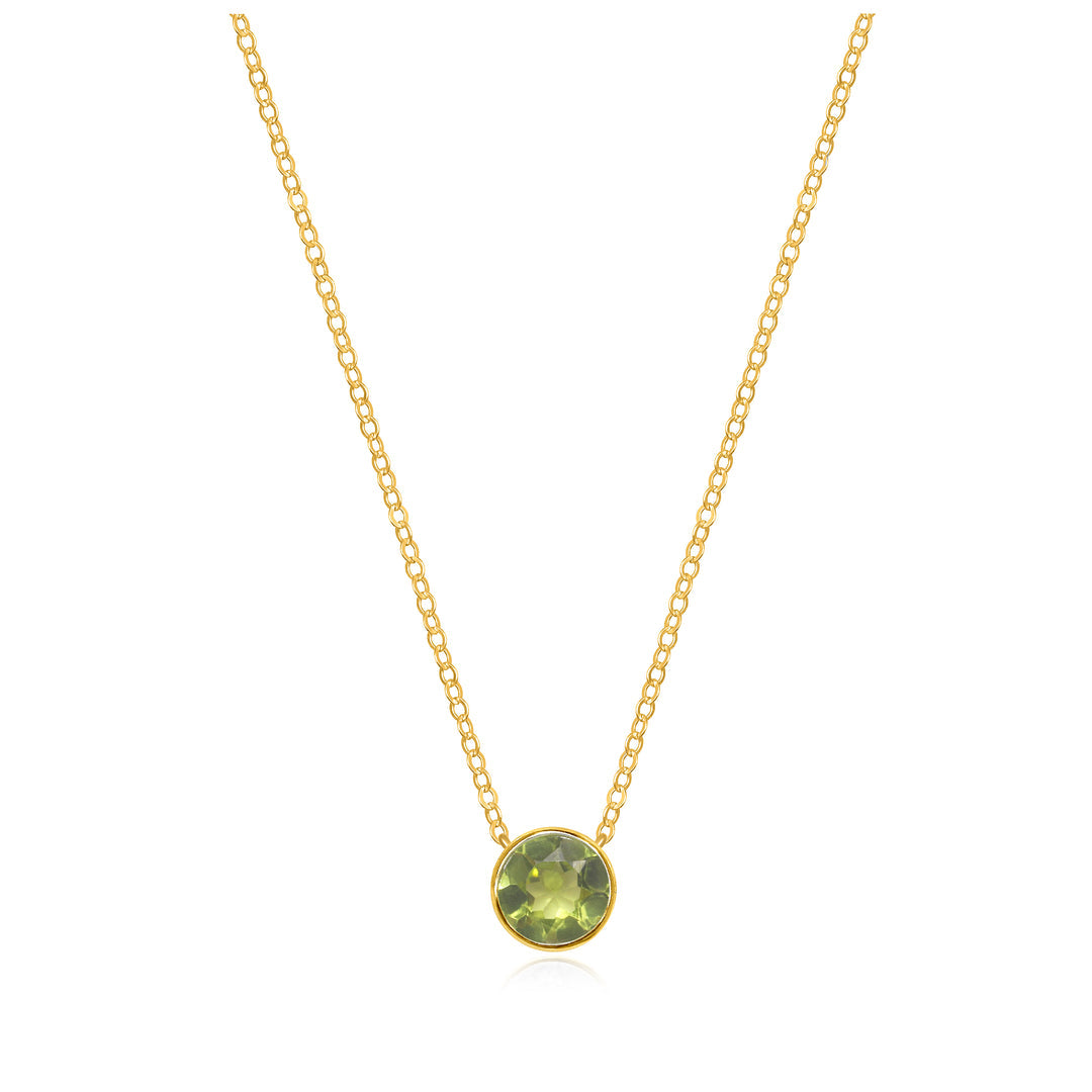 August Peridot Necklace