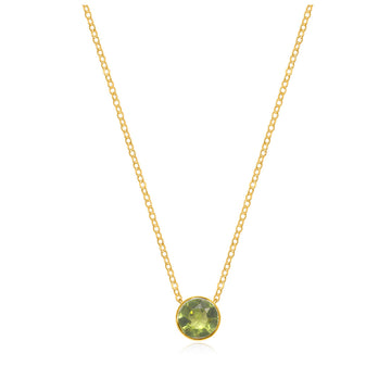 August Peridot Necklace